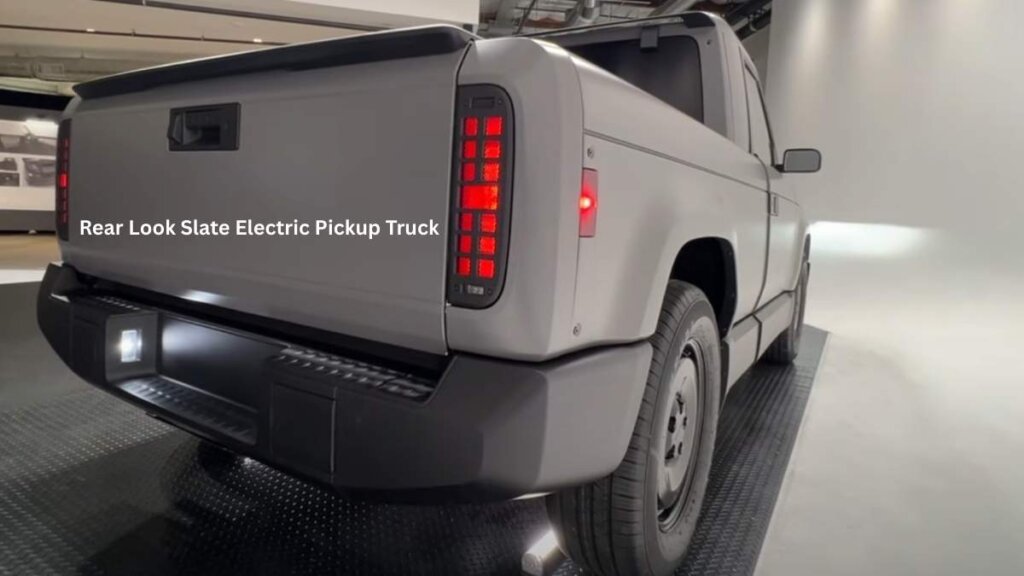 Rear look slate truck electric pickup truck