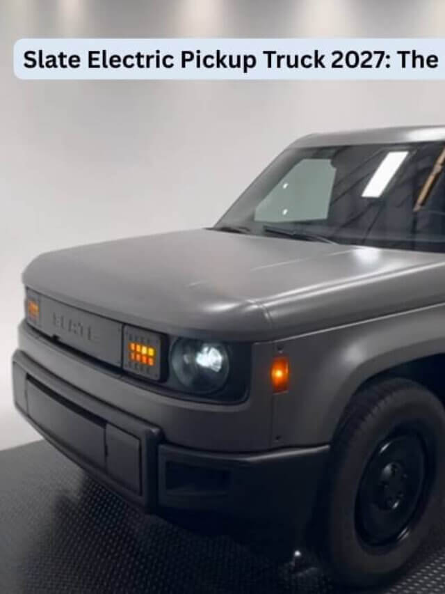 Slate truck electric pickup truck 2027: The Power Meets Innovation