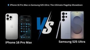 iPhone 16 Pro Max vs Samsung S25 Ultra The Ultimate Flagship Showdown