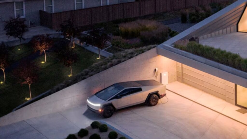 tesla truck charge