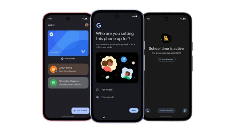 Google Pixel 9a display